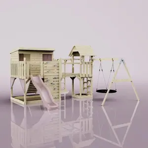Aire de jeux PolarPlay Johanna, Nid-100 cm / Vieux rose pas cher