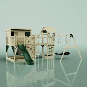 Aire de jeux PolarPlay Johanna, Bateau-120 cm / Vert émeraude pas cher