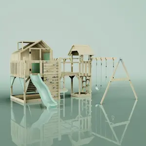 Comparateur de prix : Aire de jeux PolarPlay Knut, Trapèze / Vert menthe