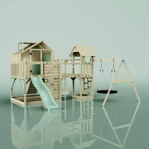 Aire de jeux PolarPlay Knut, Nid-100 cm / Vert menthe pas cher