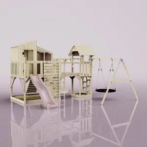 Aire de jeux PolarPlay Emma, Nid-100 cm / Vieux rose pas cher