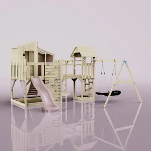 Aire de jeux PolarPlay Emma, Bateau-120 cm / Vieux rose pas cher