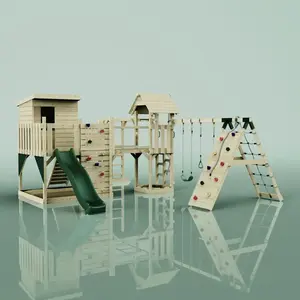 Aire de jeux PolarPlay Lars, Trapèze / Vert émeraude