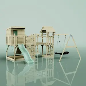 Aire de jeux PolarPlay Malou, Bateau-120 cm / Vert menthe pas cher