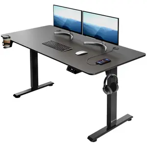 Casaria Bureau réglable en hauteur électrique Noir 140cm bureau assis ... pas cher