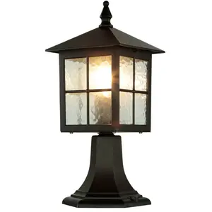 Lampe sur pied d'extérieur baarle noir au design rustique en forme de ...