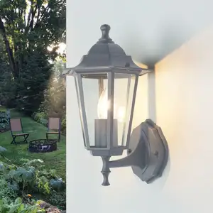 Licht-erlebnisse - Applique extérieure anthracite rustique paris pas cher
