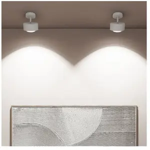 Top Light Puk Turn Up-/Downlight Plafonnier, LED, 2-3038002-WE, pas cher