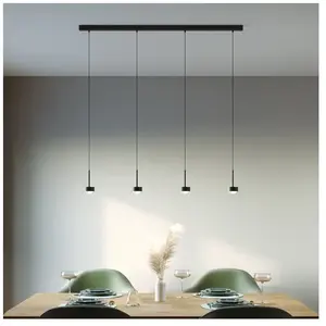 Top Light Puk Mini Choice Long One Suspension LED à 4 sources lumineuses, 8-60512042-BE,