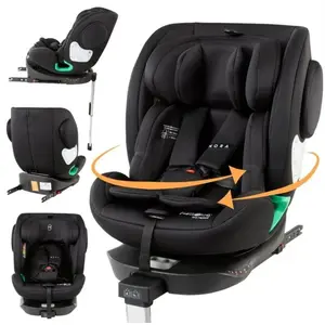 FableKids NORA Siège enfant, i-Size, pivotant à 360°, 40-150 cm Noir pas cher