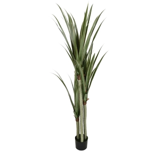 HOMCOM Yucca artificiel grand 190 cm plante artificielle en plastique ... pas cher