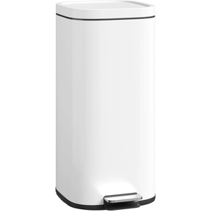 HOMCOM Poubelle de cuisine 30L à pédale avec couvercle, fonction fermeture douce et maintien ouvert pour cuisine, Zuhause pas cher