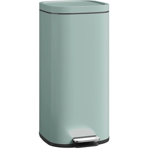 HOMCOM Poubelle de cuisine 30 L à pédale avec couvercle, fonction Soft-Close et maintien ouvert pour cuisine, maison pas cher
