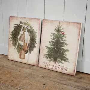 LOBERON Lot de 2 tableaux Rimfalla pas cher