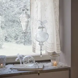 LOBERON Lot de 3 décorations à suspendre Féloraine pas cher