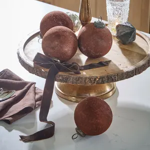 LOBERON Lot de 4 boules de Noël Pirovella pas cher