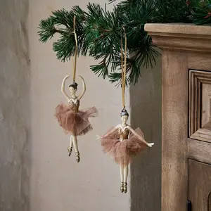 LOBERON Lot de 2 décorations à suspendre pas cher