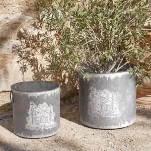 LOBERON Lot de 2 cache-pots Belvierre pas cher