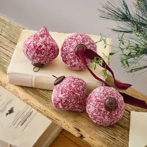 LOBERON Lot de 4 boules de Noël Ysavelle pas cher