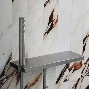 Steinberg 911 Set de douche avec raccord mural coudé et support, 1 jet...