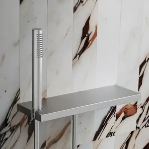 Steinberg 911 Set de douche avec raccord mural coudé et support, 1 jet...
