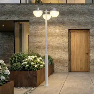 Luminaire d'extérieur LED Lucande Toras, gris clair, à 3 lampes, CCT, ...Vendu parluminaire