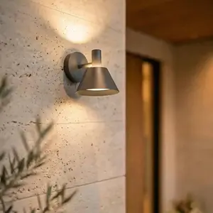 Applique d'extérieur LED Lucande Tabena, noir mat, IP44, CCTVendu parluminaire