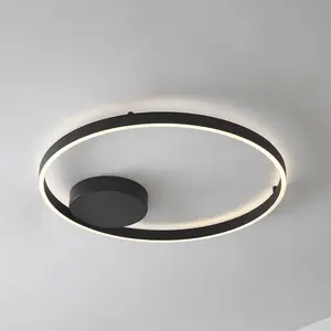 Lucande Plafonnier LED intelligent Moise, noir, CCT, Tuya pas cher