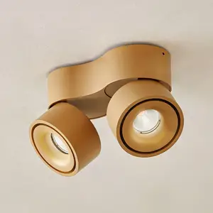 Spot pour plafond LED Arcchio, marron, à 2 lampes, 8,9 W pas cher