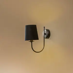 Euluna Applique Bona à une lampe, noire pas cher