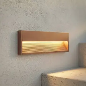 Lucande Applique encastrable LED Trevin, 40 cm, IP65, aluminium pas cher