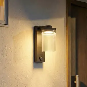 Comparateur de prix : Applique d'extérieur LED Lucande Bee-G, capteur, anthracite, rainurée