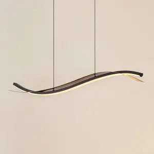 Lucande suspension LED Alevia, noir/or, CCT pas cher