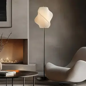 Comparateur de prix : Lucande lampe sur pied Tovina, textile, blanc, hauteur 165 cm