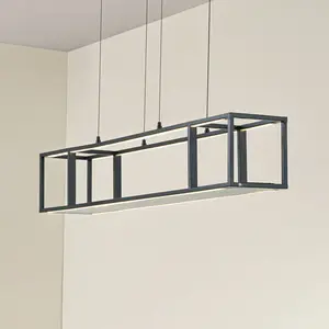 Suspension LED Lucande Estante, noir, à intensité variable, CCT pas cher