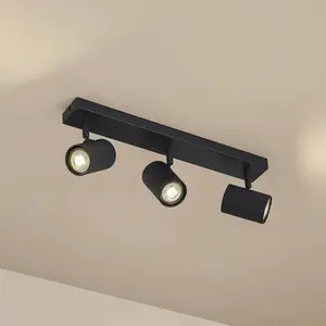Lindby applique murale Kardis, gris foncé, à 3 lampes, métal, GU10 pas cher