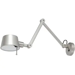 Comparateur de prix : Applique murale Lucande Silka, 91 cm, nickel satiné, réglable, E27