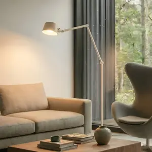 Lampe sur pied Lucande Silka, 216 cm, beige, réglable, E27Vendu parluminaire