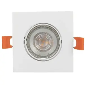 Comparateur de prix : Prios Luminaire encastrable Fibur, blanc, 9 cm, GU10