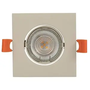 Prios Luminaire encastrable Fibur, beige, 9 cm, GU10 pas cher