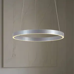 Comparateur de prix : Suspension LED Lucande Yonam, Ø 60 cm, à 1 lampe, aluminium, CCT