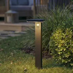 Bornes lumineuses LED PRIOS Tarlson, angulaires, anthracite, capteur pas cher