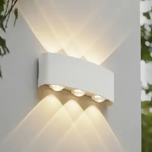 Comparateur de prix : Applique d'extérieur LED Lindby Ithan, à 3 lampes, blanc, 17 cm