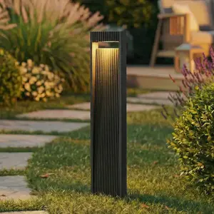 Lucande Borne lumineuse LED Tavion, 80 cm, anthracite, IP65 pas cher