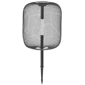 Lampe solaire à piquet LED Lucande Faylen, noire, IP65