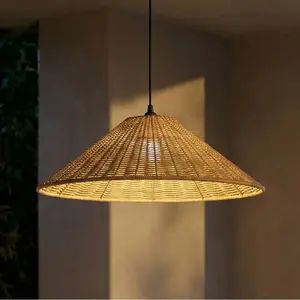 Suspension d'extérieur Lucande Taniola, à 1 lampe, conique, Ø 60 cmVendu parluminaire