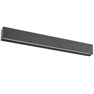 Applique murale LED Lucande Lengo, 100 cm, anthracite, éclairage vers ...