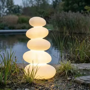 Lampe de terrasse LED Lucande Soriel, blanche, 72 cm, stepdim, IP54Vendu parluminaire
