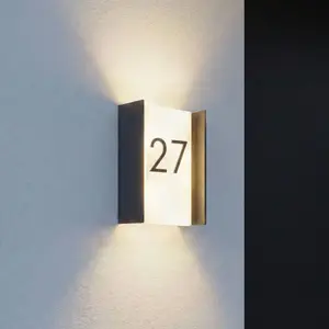 LINDBY Led Applique Extérieure 'selqa' En Métal pas cher