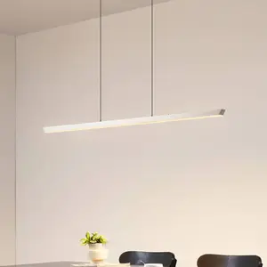 Suspension LED Lucande Solvar, 117 cm, argent, CCT, à intensité variab... pas cher